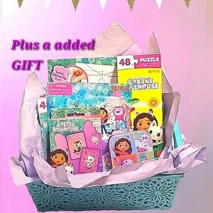 Gabby's Dollhouse gift basket